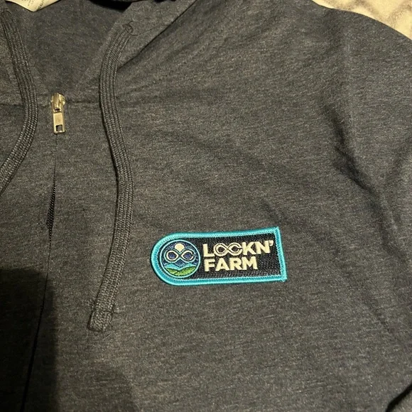 Lockn' Farm Gray Hoodie zip up XL - Picture 1 of 2